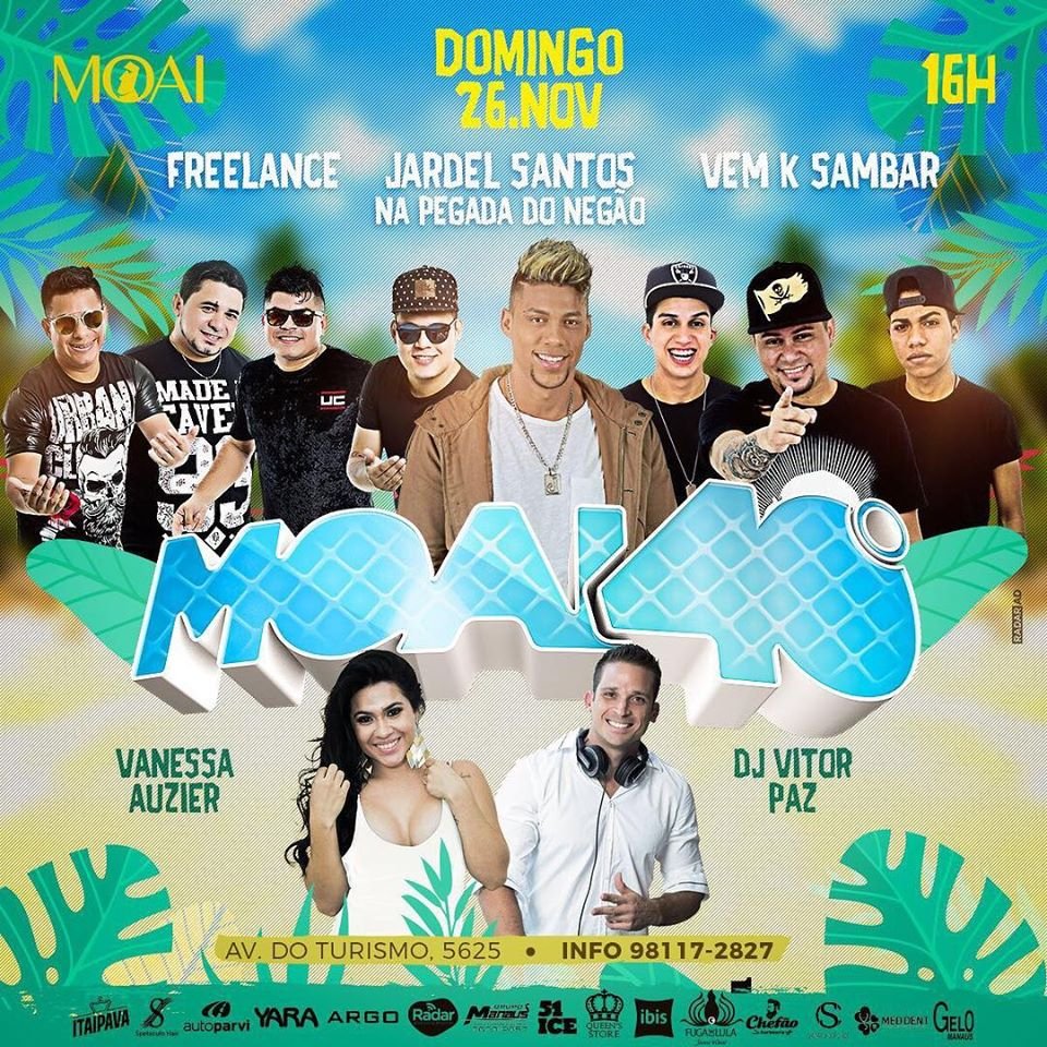 Pagode e forró aquecem o Moai 40 graus