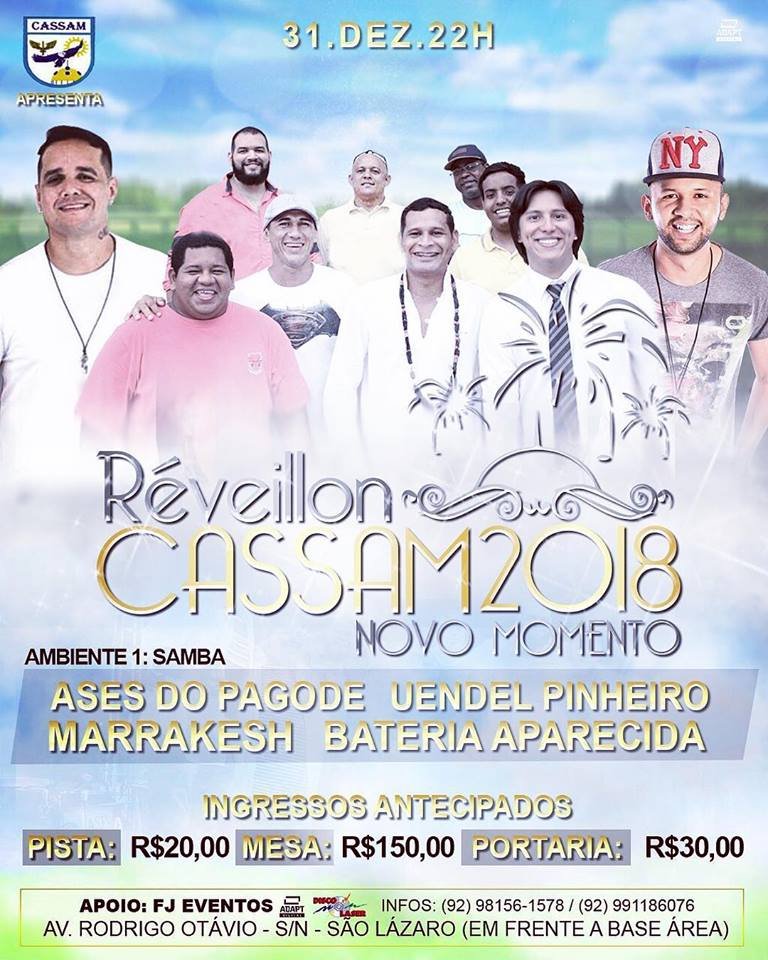 Cassam realiza Réveillon com misturas de ritmos