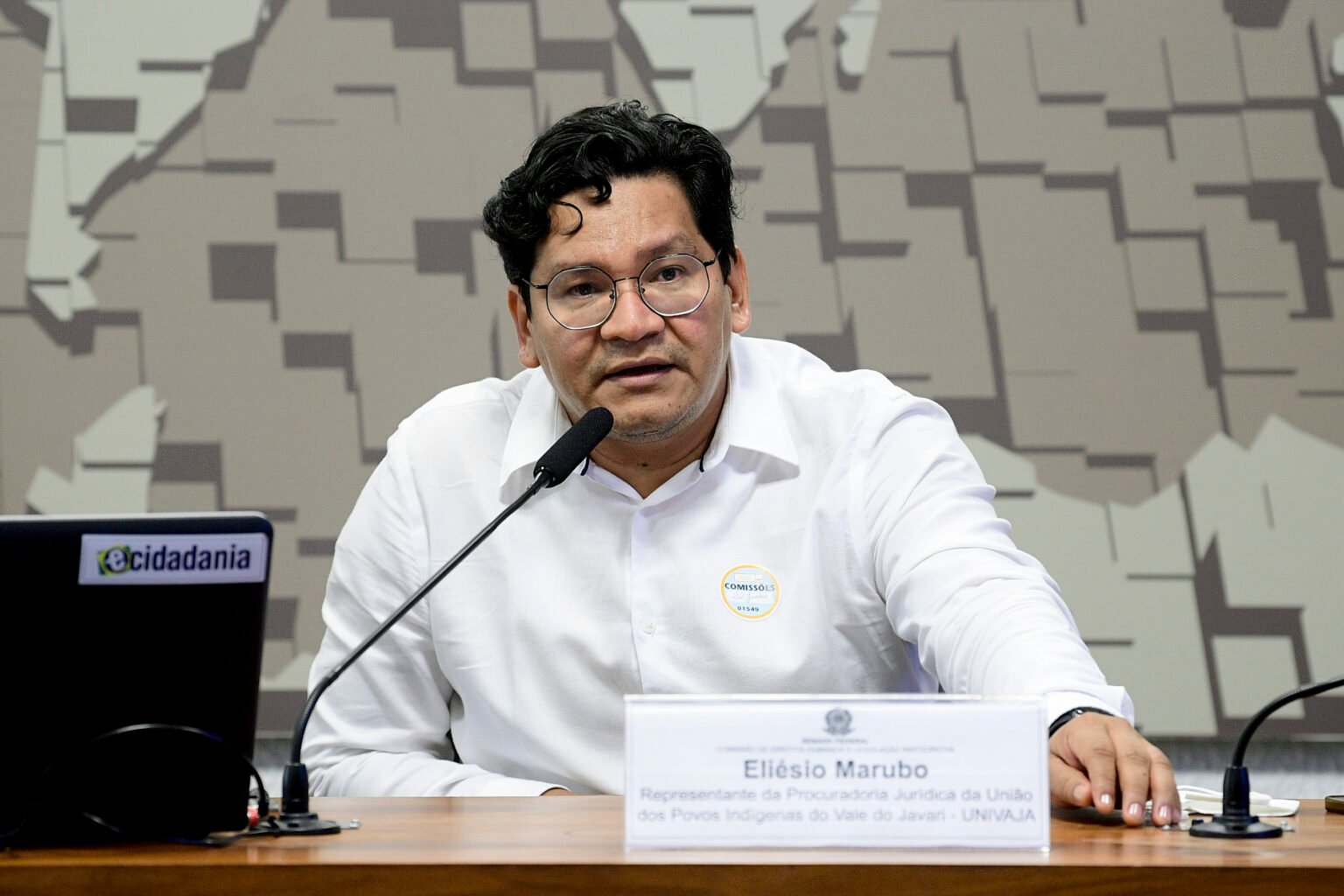 Eliésio Marubo participa de debate sobre o poder judiciário e o direito dos povos indígenas, na Costa Rica