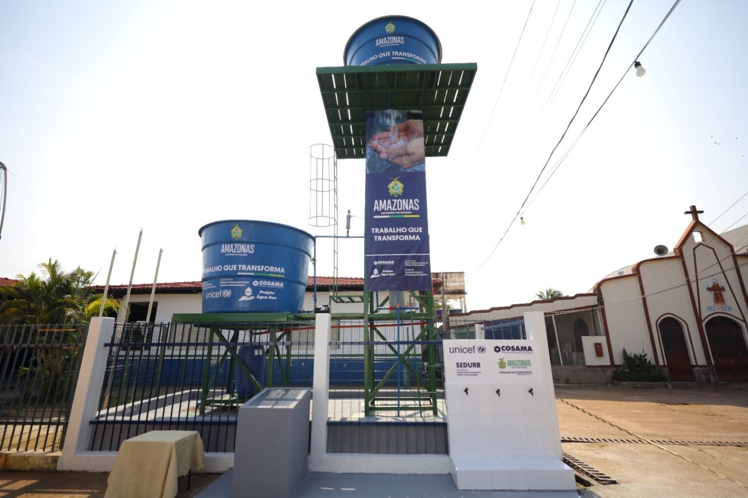 Wilson Lima inaugura projeto Água Boa em comunidade do Careiro da Várzea