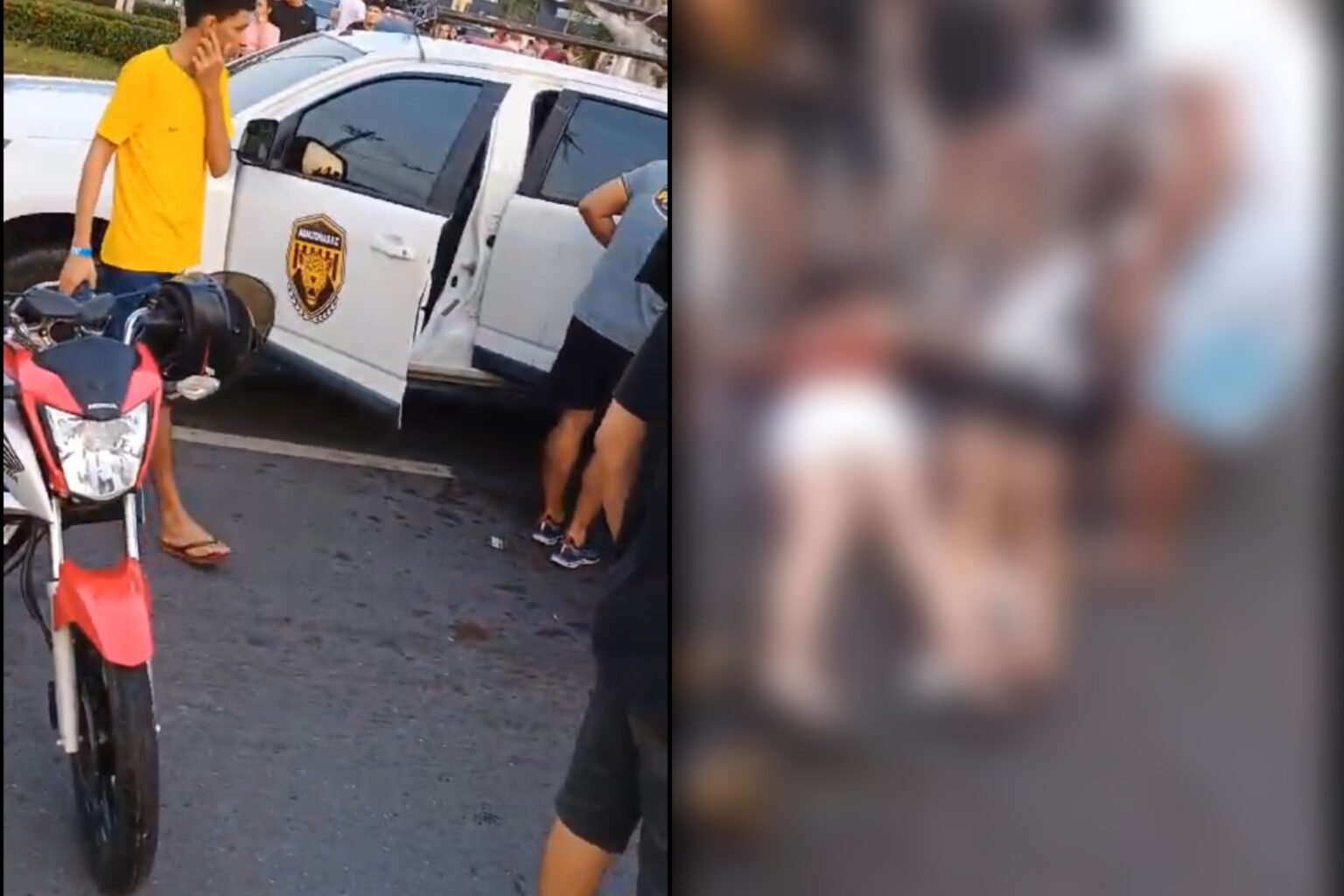 Festa do título do Amazonas FC termina em acidente com torcedores em Manaus