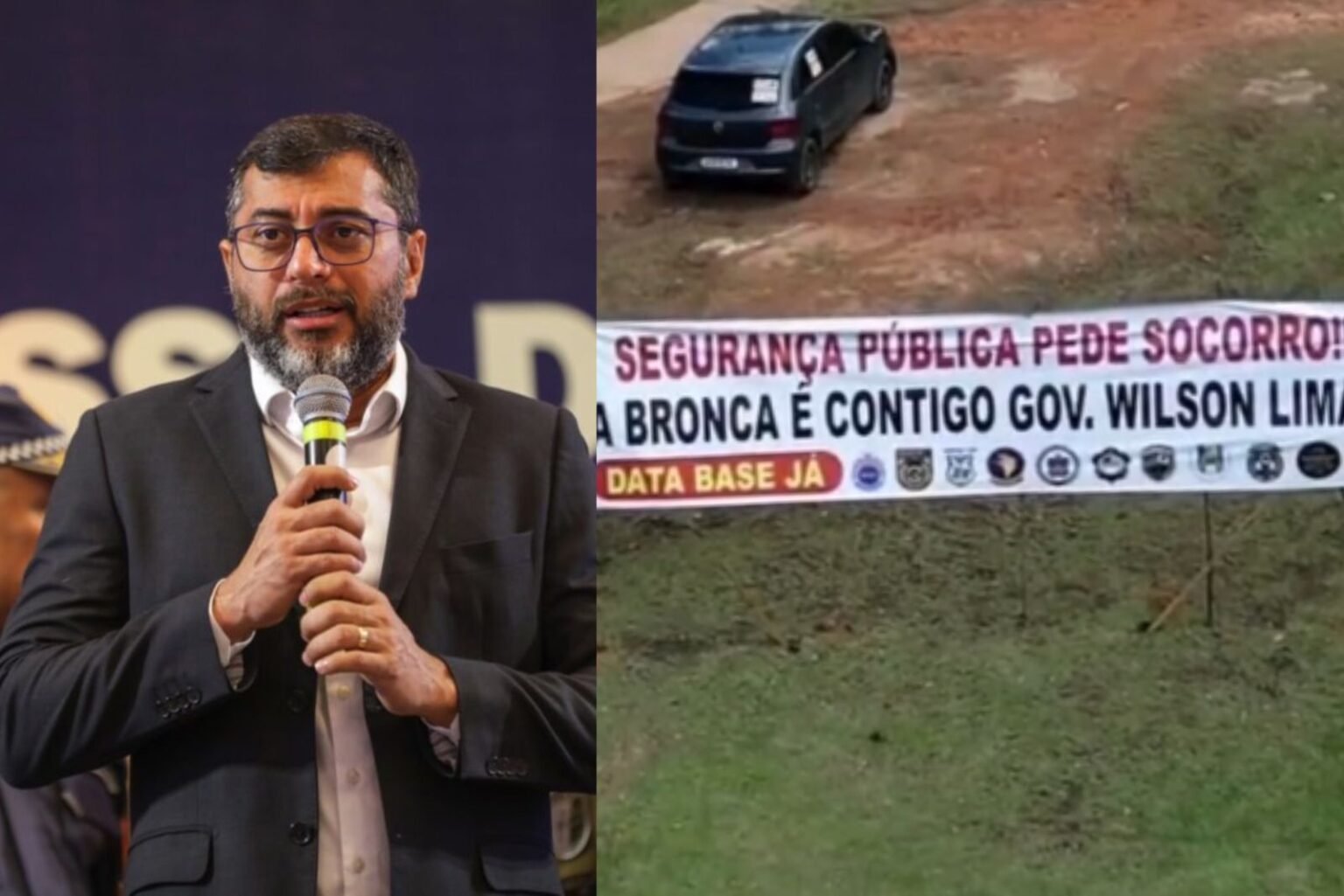 Data-base: Servidores da segurança do Governo do Amazonas estão há 20 dias acampados