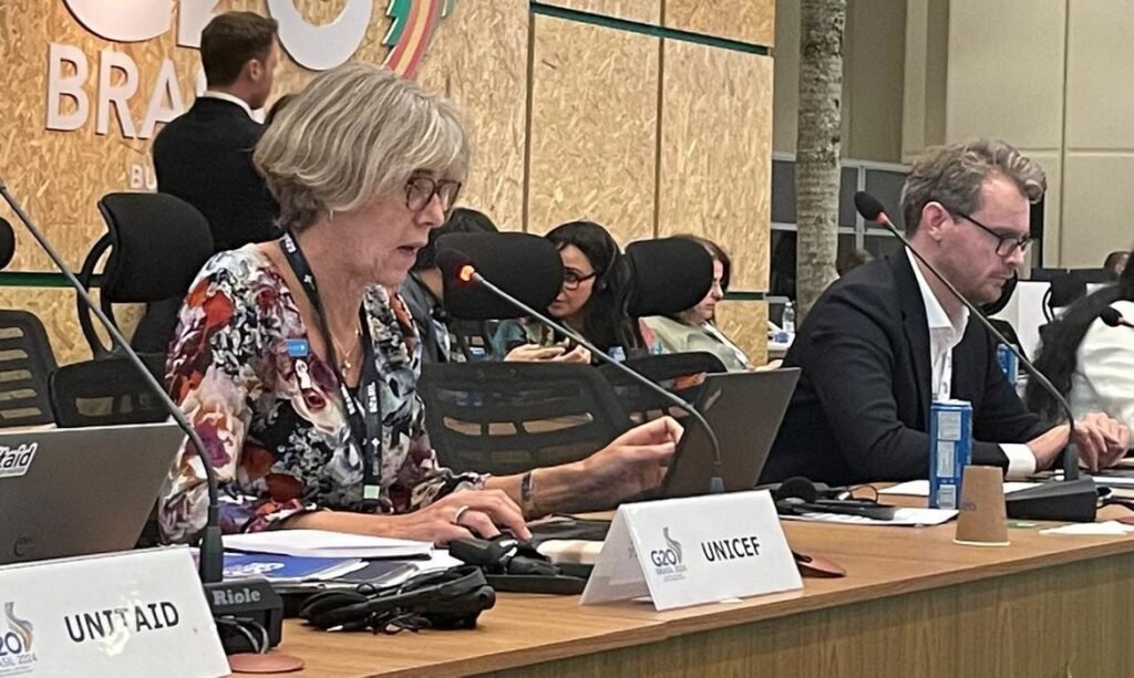 Unicef destaca avanço em declarações do G20 sobre saúde e clima G20.