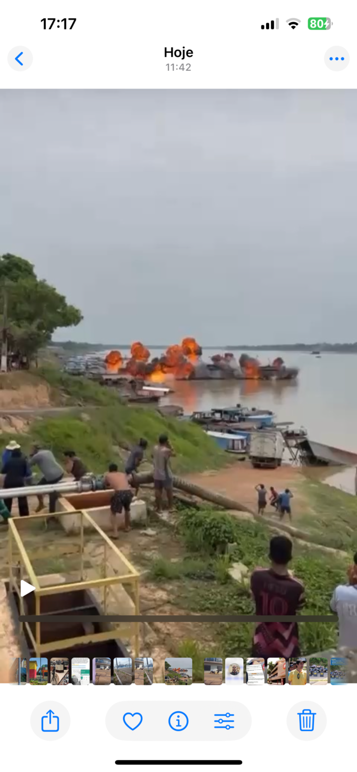 VEJA VÍDEO: Tiros e explosões marcam operação da PF contra o garimpo em Humaitá