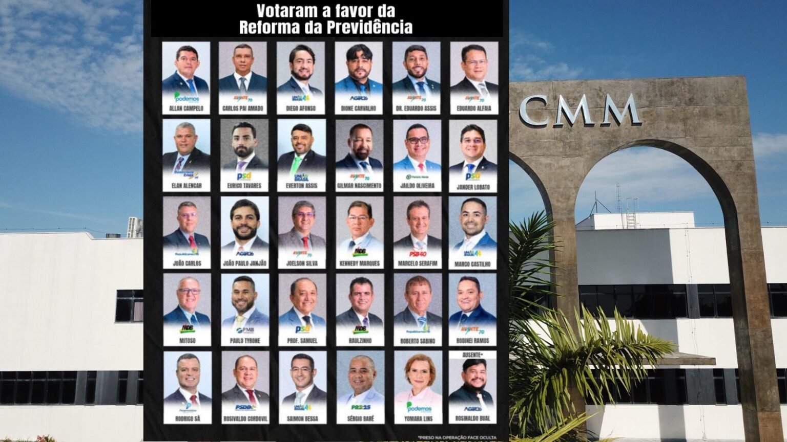 Veja quem foram os vereadores que ignoraram professores e votaram a favor da Reforma da Previdência em Manaus vereadores