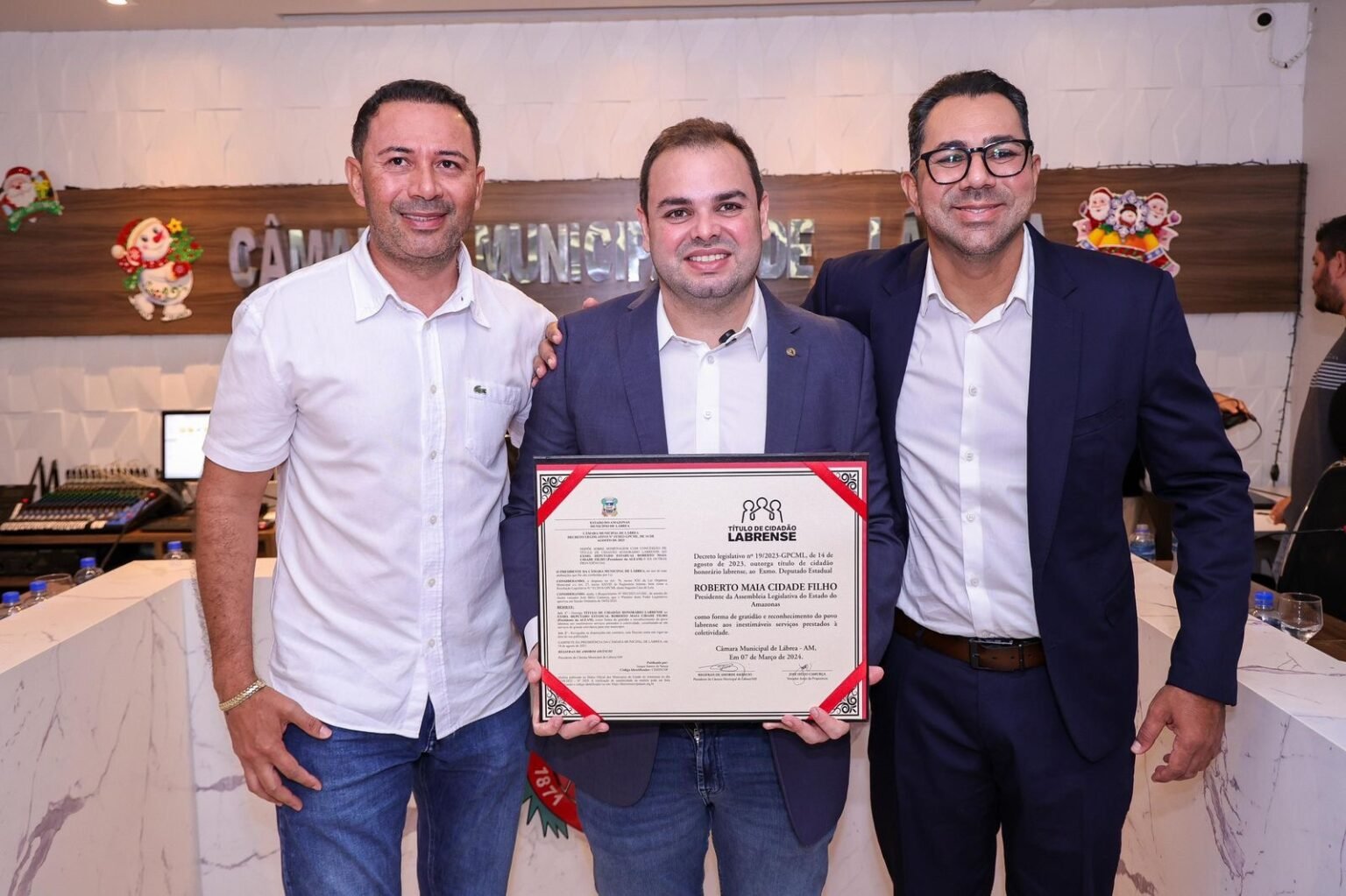 Roberto Cidade recebe Título de Cidadão Labrense e reforça compromisso com o município