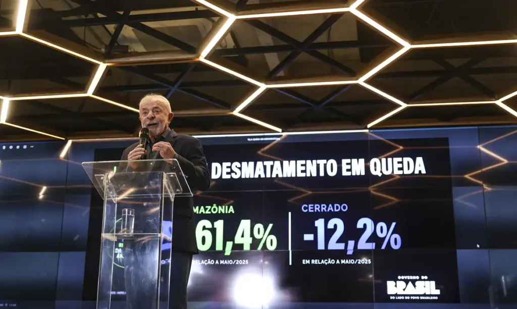 Desmatamento na Amazônia cai 61,4% em maio de 2026 Desmatamento