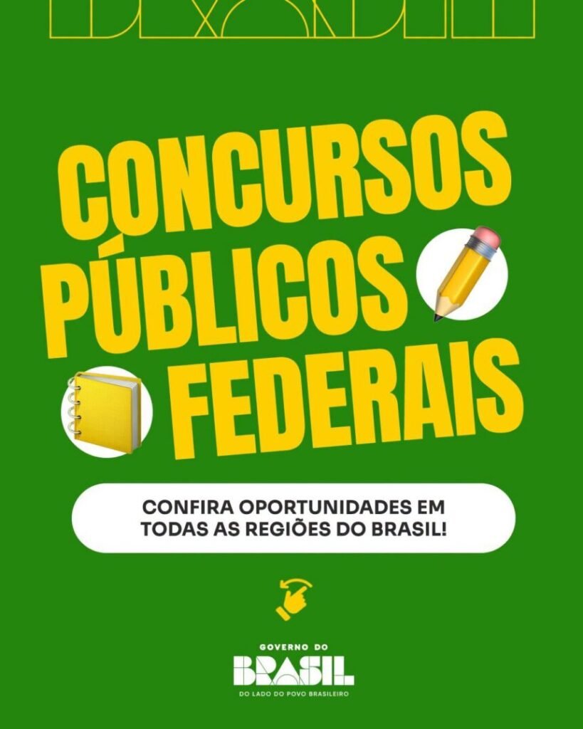 Concurso do Governo Federal abre vagas a nível nacional com salários impressionantes em 2026 Concurso