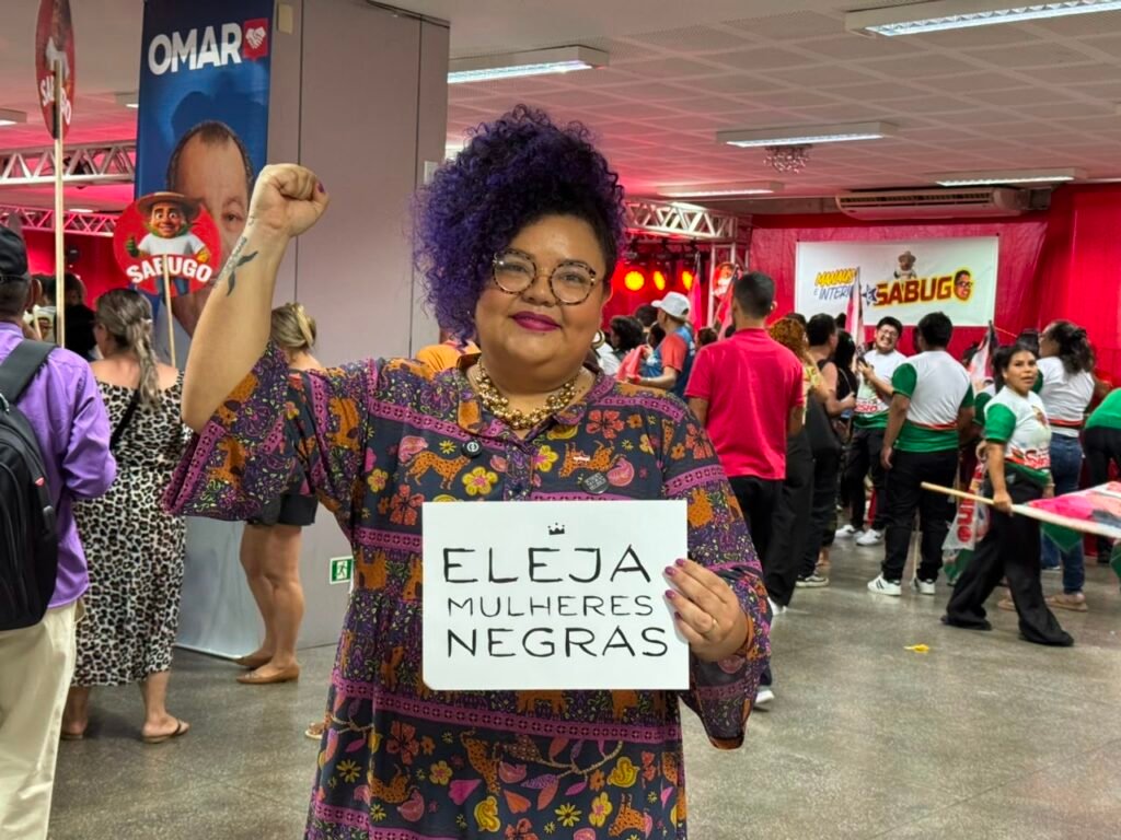 Michelle Andrews destaca eleição de mulheres negras durante convenção da Federação PT/PCdoB/PV